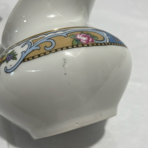 Crown Imperial Czechoslovakia Rosari fruit pattern sugar bowl creamer set of 2 - Picture 14 of 16